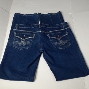 Diamante Button Back Pockets Size 9